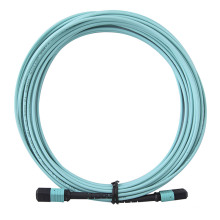 MPO/MTP Om3 Aqua Fiber Optic Cable Patchcord